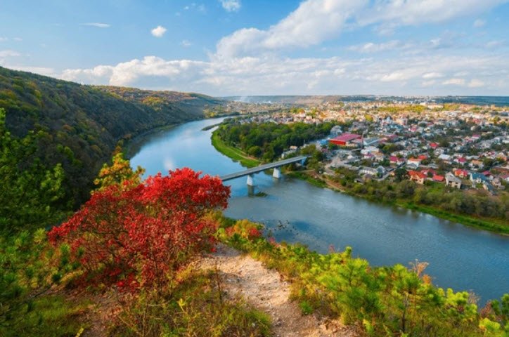 Canyon of Dniester River, Chernivtsi Oblast, Ukraine